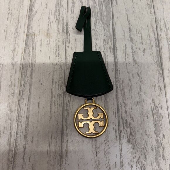Green Leather Handbag Tag Tory Burch - Picture 3 of 5